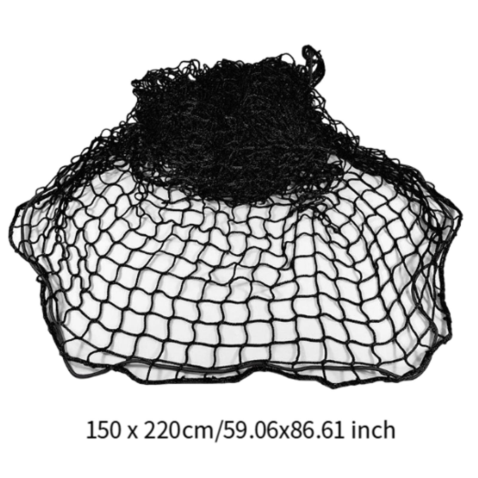 Car Trunk Organizer - Black Mesh Trailer Cargo Net Multipurpose