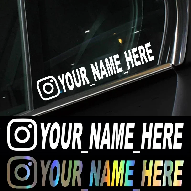 Car Accessories Nz - User Name Custom Personalized Instagram Vinyl