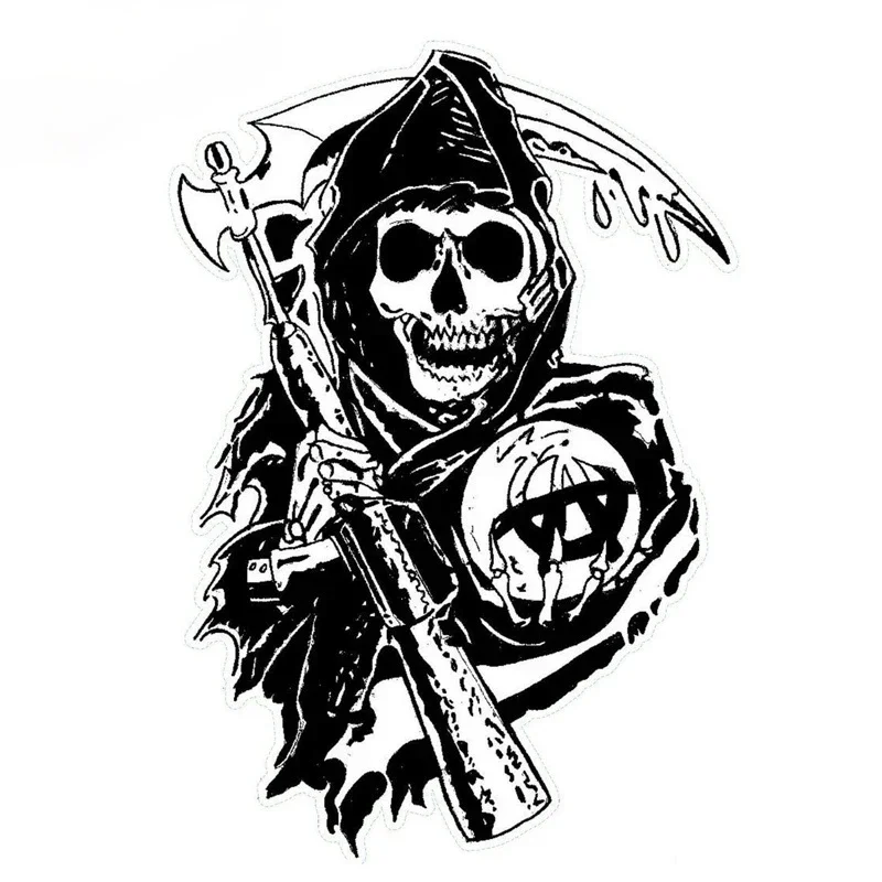 Car Accessories Nz - Car Sticker Sons of Anarchy Anime