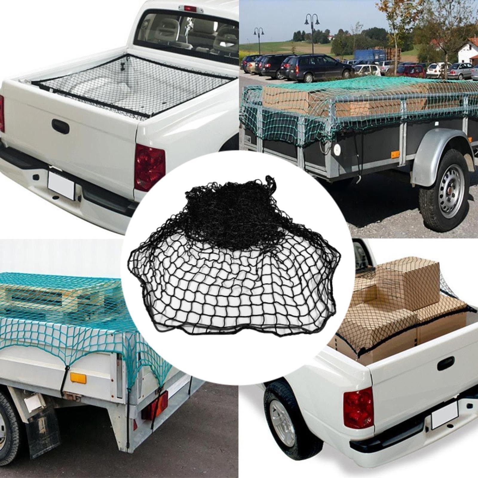 Car Trunk Organizer - Black Mesh Trailer Cargo Net Multipurpose