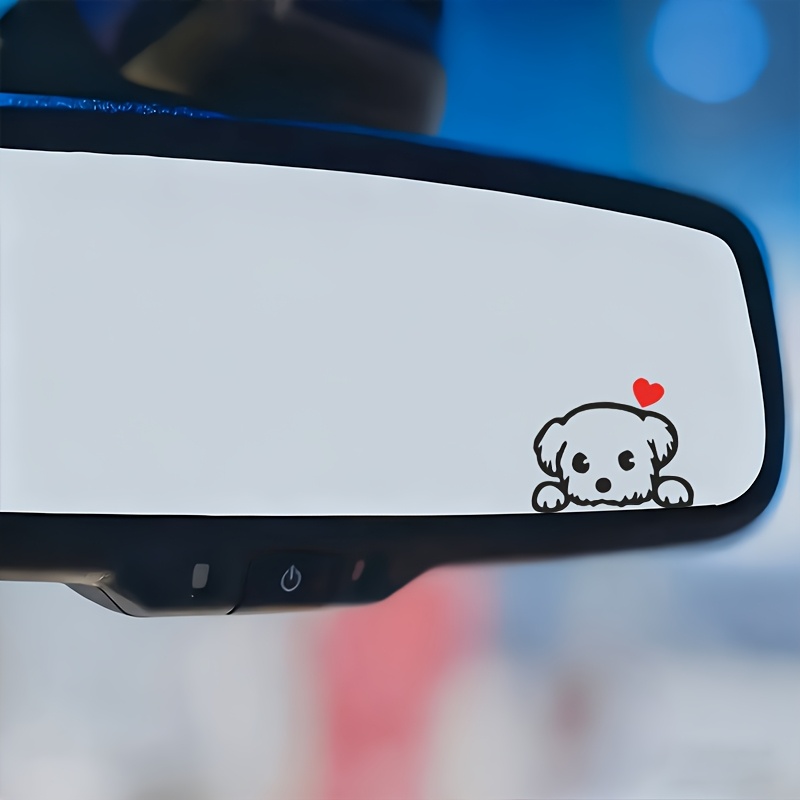Car Accessories On Amazon - 2PCS Cute Cartoon Dog Fun Vinyl