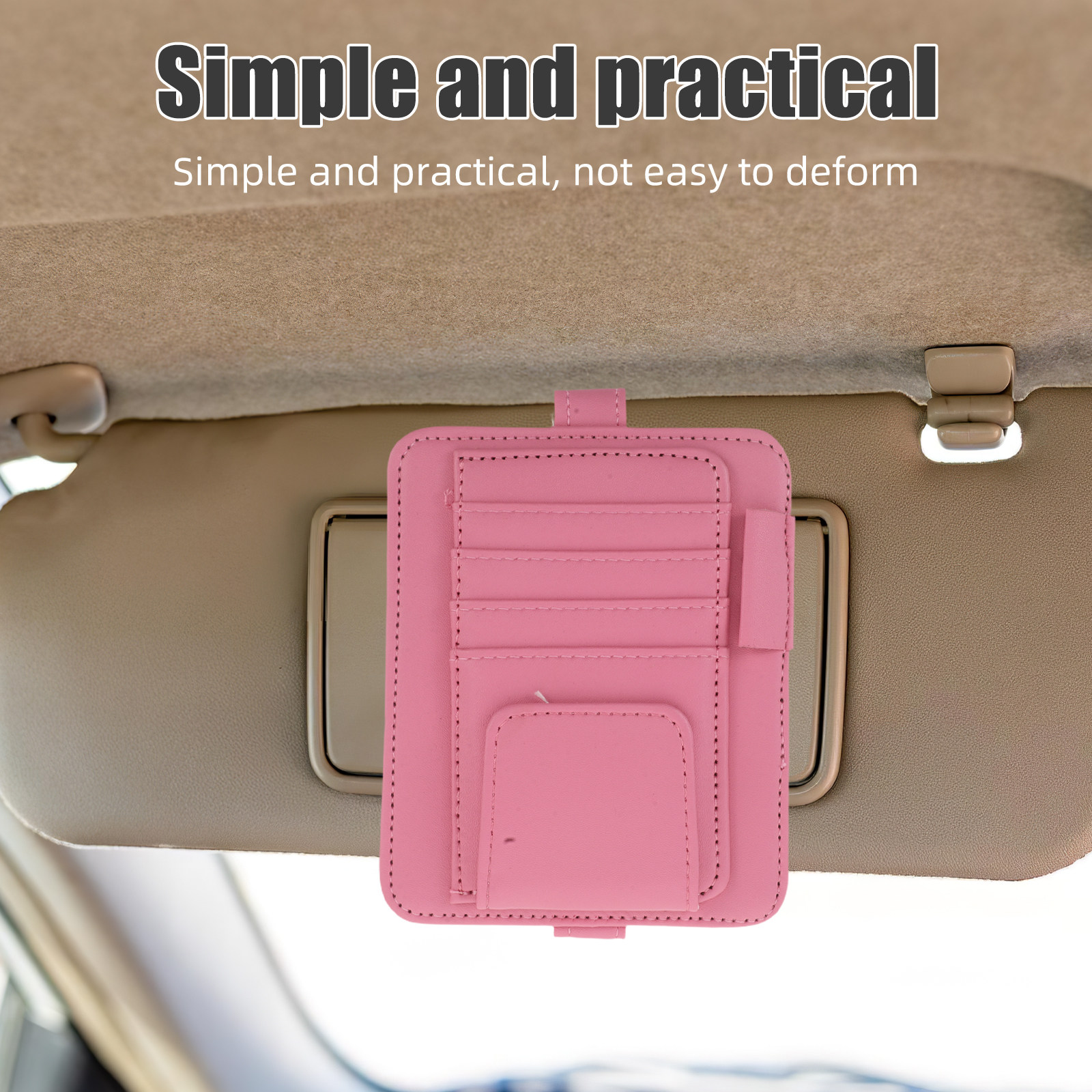 Car Visor Organizer PU Receipt - Car Trunk Organizer 评论和价格