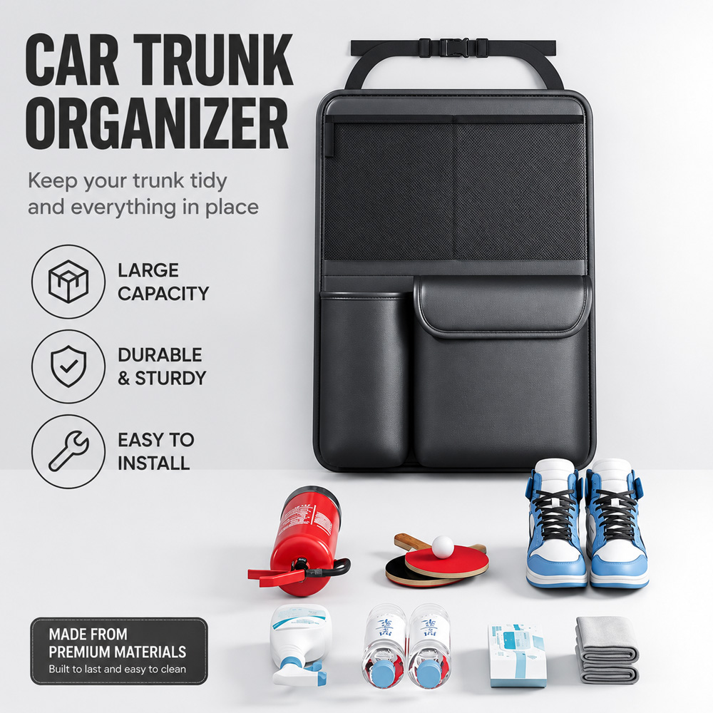 High Quality PU Leather Foldab - Car Trunk Organizer 评论和价格