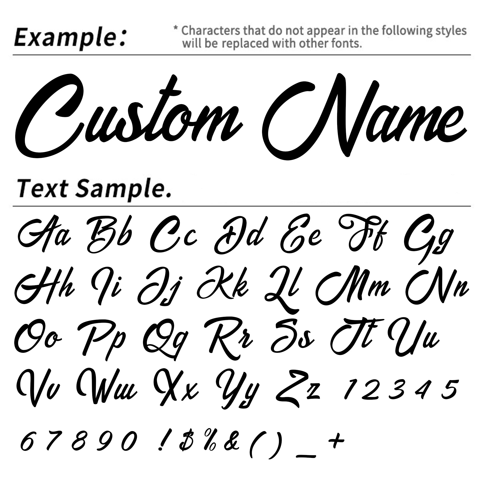 2PCS Custom Cursive Name Vinyl - Car Accessories Outside 评论和价格