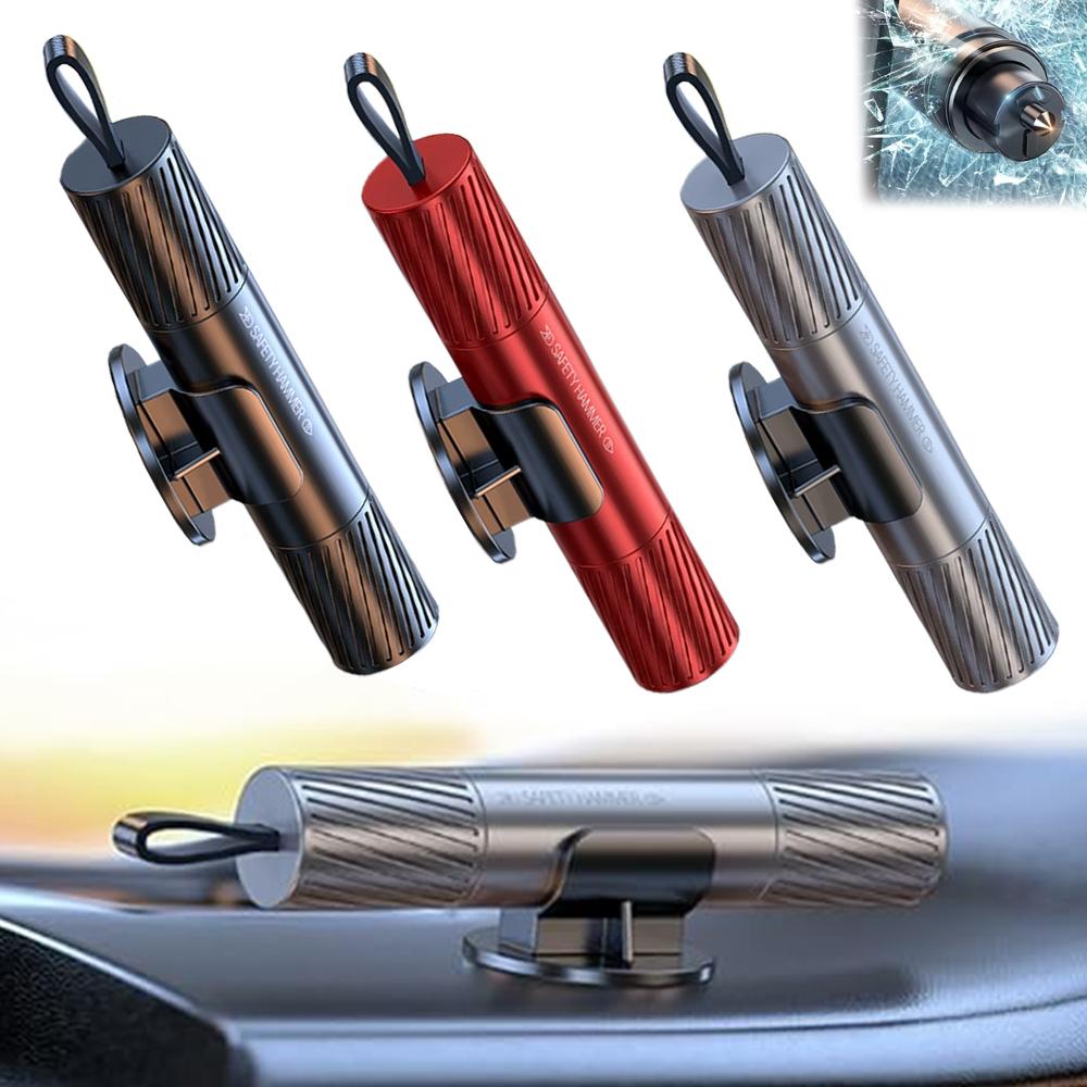 2 In 1 Car Safety Hammer Mini  - Car Emergency Tool Kit 评论和价格