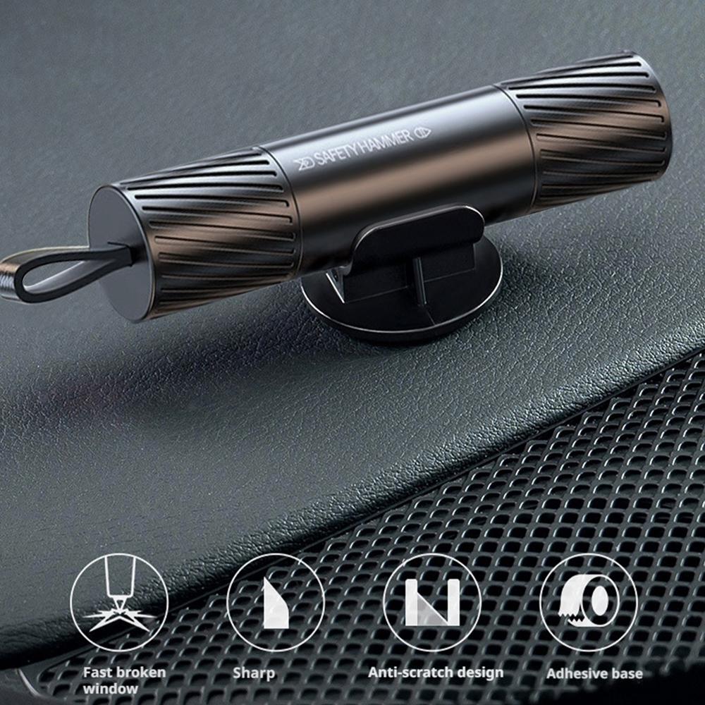 2 In 1 Car Safety Hammer Mini  - Car Emergency Tool Kit 评论和价格
