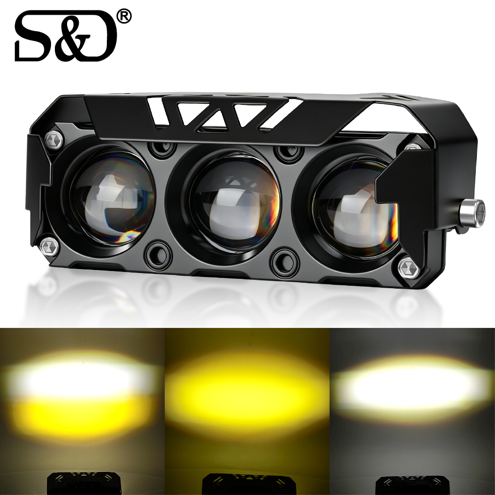 S&D Motorcycle LED Spotlight D - D.A.D Car Accessories 评论和价格