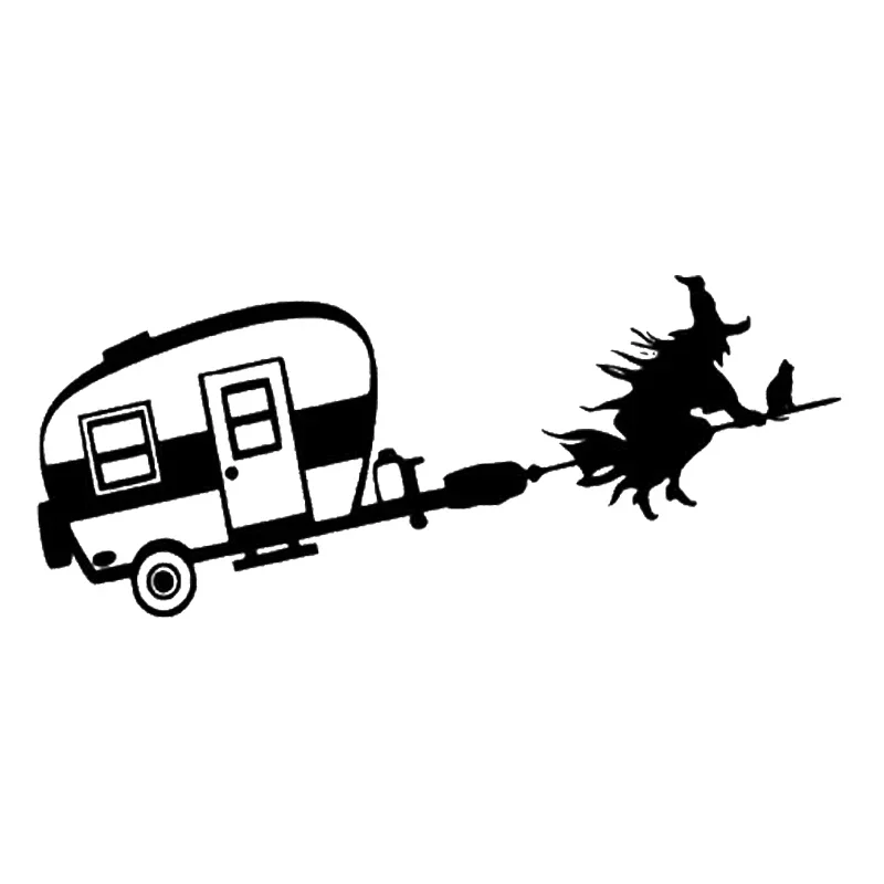 Car Sticker WITCH CAMPER Vinyl - Car Accessories Nz 评论和价格